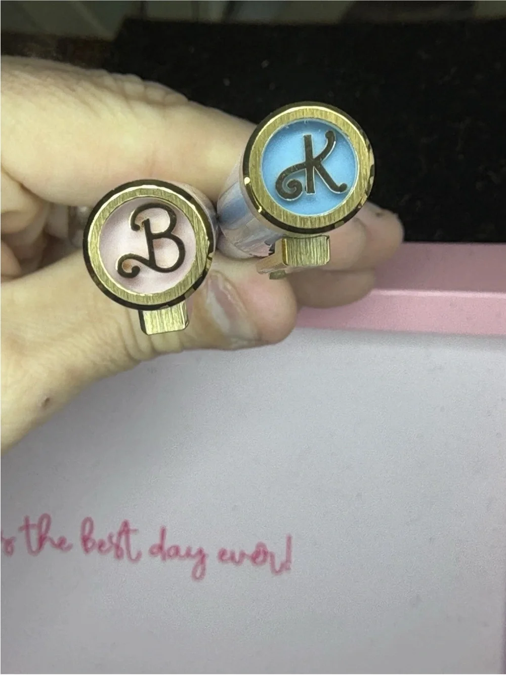 Montegrappa Barbie & Ken Limited Edition Fountain Pen Set 14K Gold Nib New